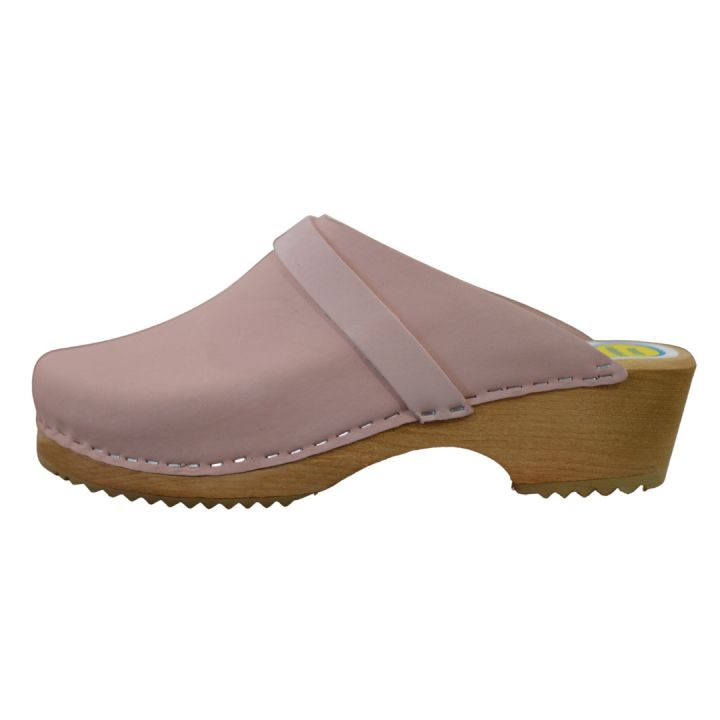 Sabot en cuir Nubuck - ROSE PALE