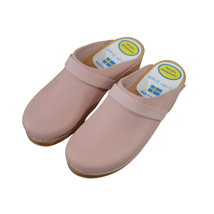 Sabot en cuir Nubuck - ROSE PALE