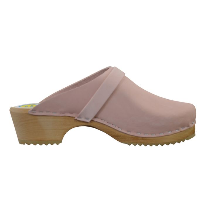Sabot en cuir Nubuck - ROSE PALE