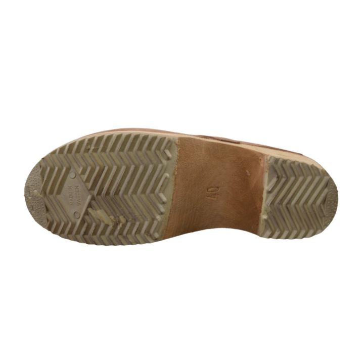 Sabot en cuir Nubuck - BEIGE