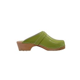 Sabot en cuir vernis - CITRON VERT