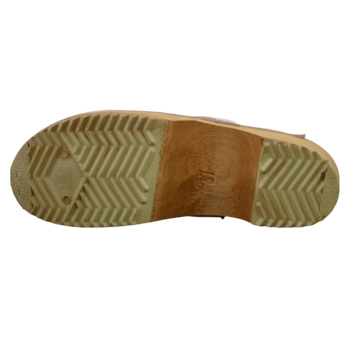 Sabot en cuir vernis - CITRON VERT