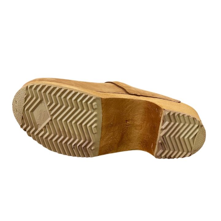 Sabots en cuir Nubuck - CAMEL