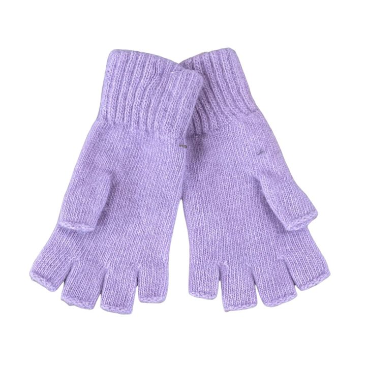 Mitaines en laine - VIOLET LILAS