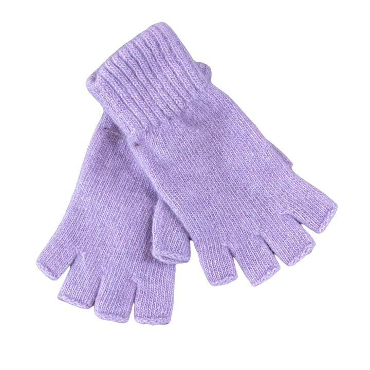 Mitaines en laine - VIOLET LILAS