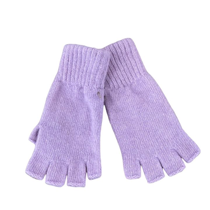 Mitaines en laine - VIOLET LILAS