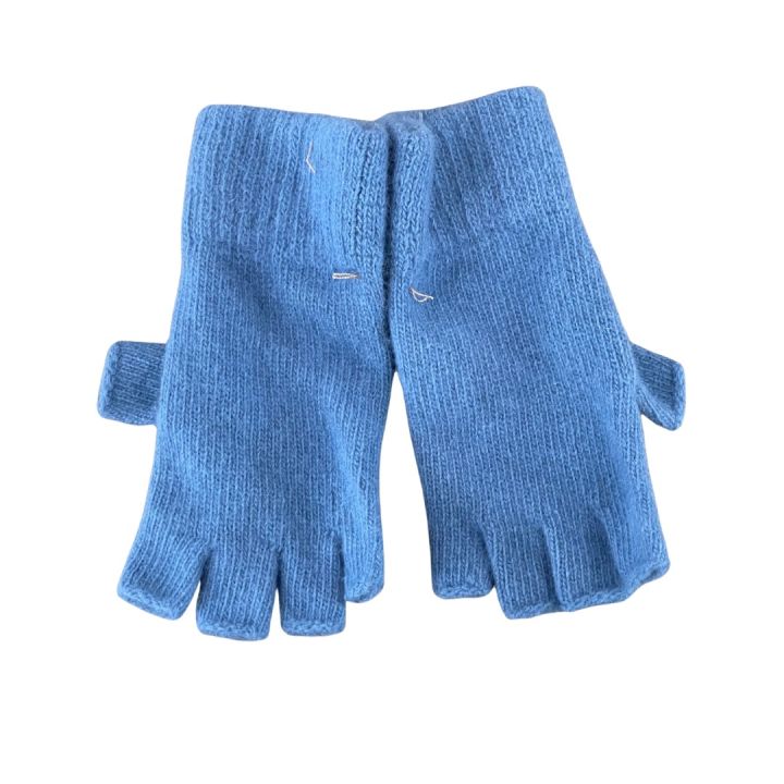 Mitaines en laine - BLEU INDIGO
