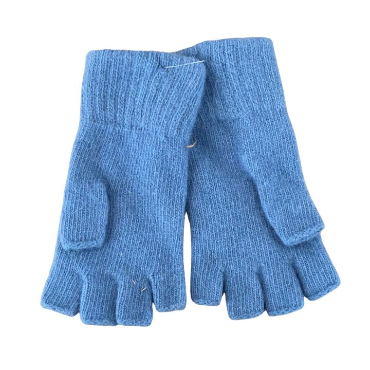 Mitaines en laine - BLEU INDIGO
