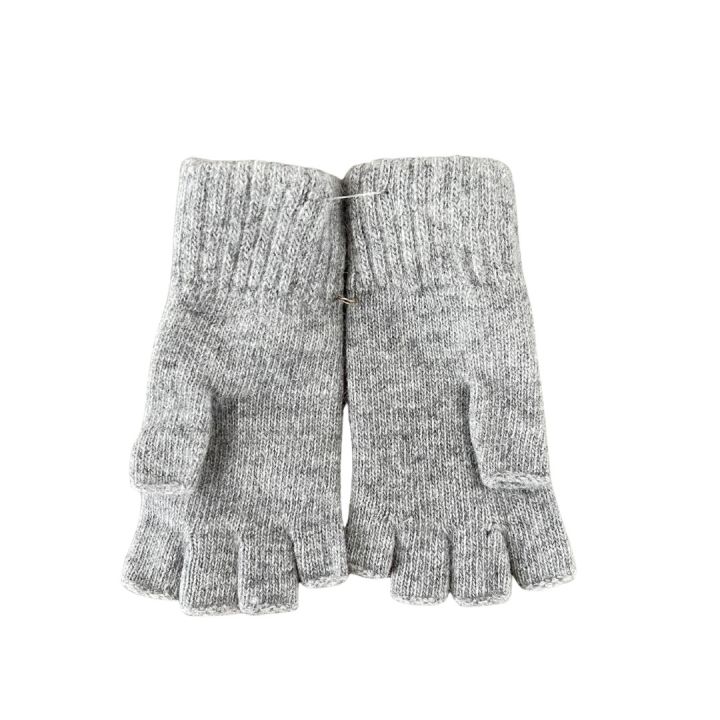 Mitaines en laine - GRIS CLAIR