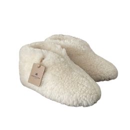 Chaussons en peau de mouton - BLANC