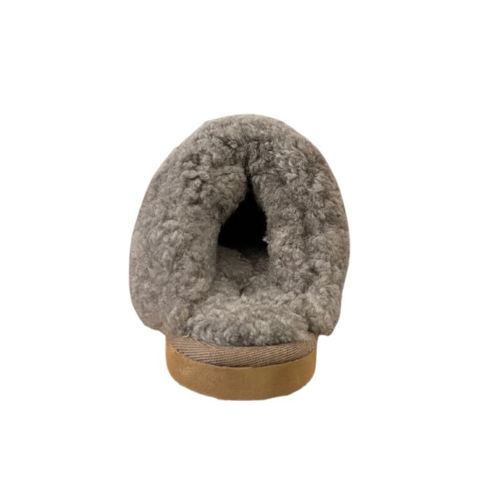 Chaussons en peau de mouton - TAUPE