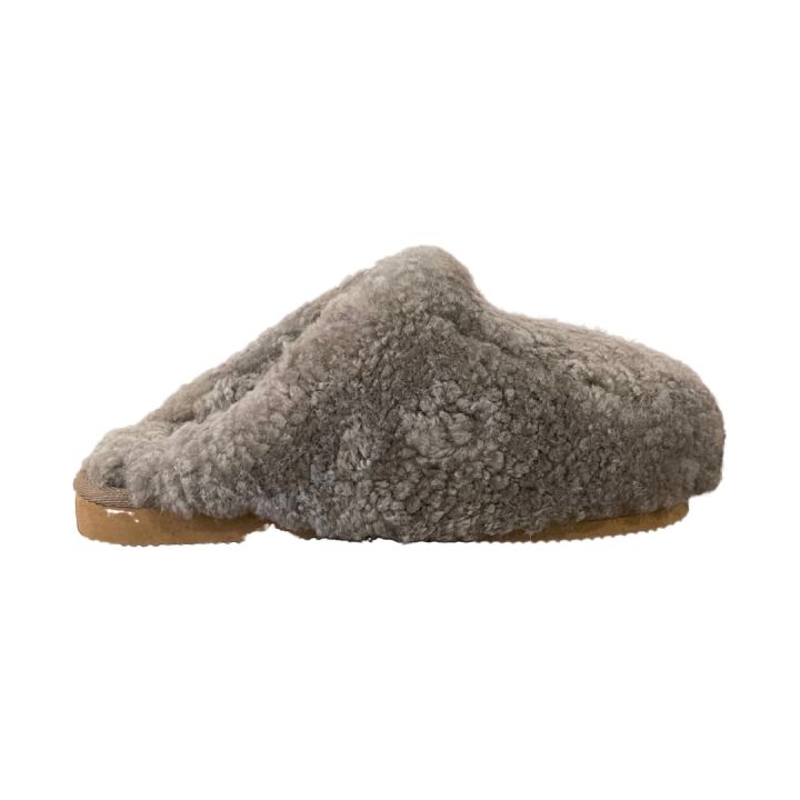 Chaussons en peau de mouton - TAUPE
