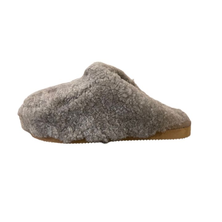Chaussons en peau de mouton - TAUPE