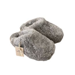 Chaussons en peau de mouton - TAUPE