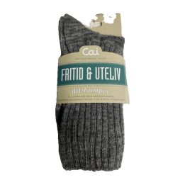 Chaussettes en laine Cai Fritid & Uteliv - GRIS