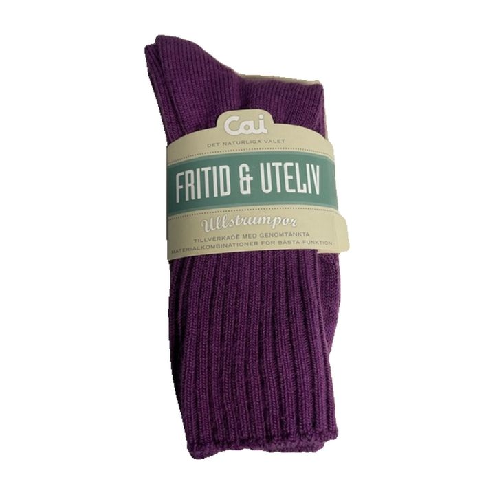 Chaussettes en laine Cai Fritid & Uteliv - VIOLET