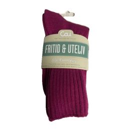 Cai Fritid & Uteliv wool socks - FUCHSIA