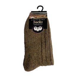 Chaussettes Connemara Flecks chinées - MARRON