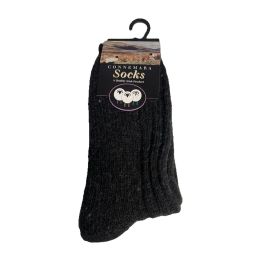 Chaussettes Connemara Flecks chinées - NOIR