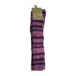 Långa Fair Isle-strumpor - LILA