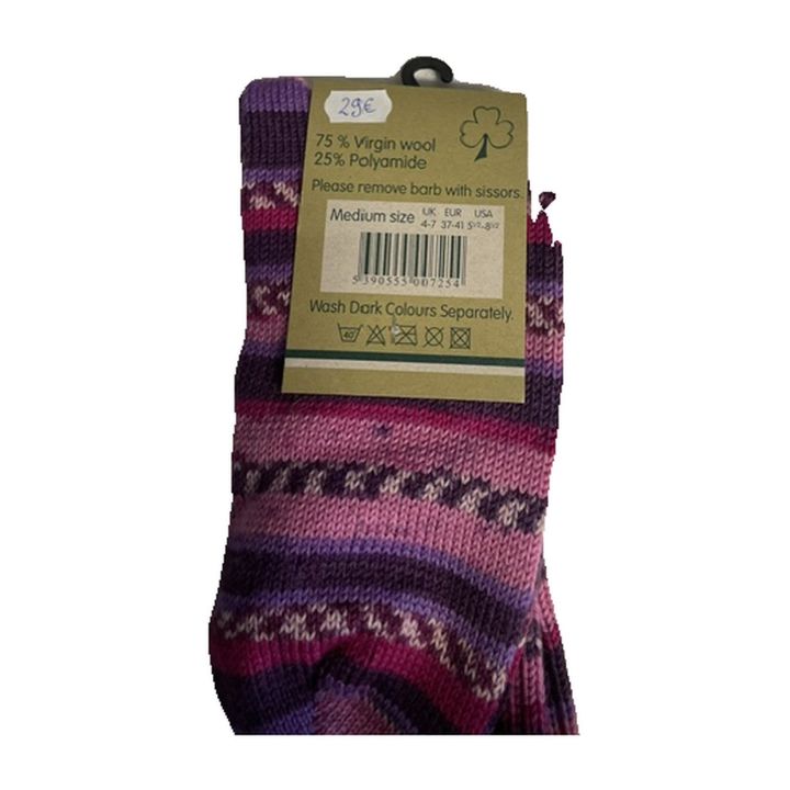 Fair Isle-strumpor - GUL