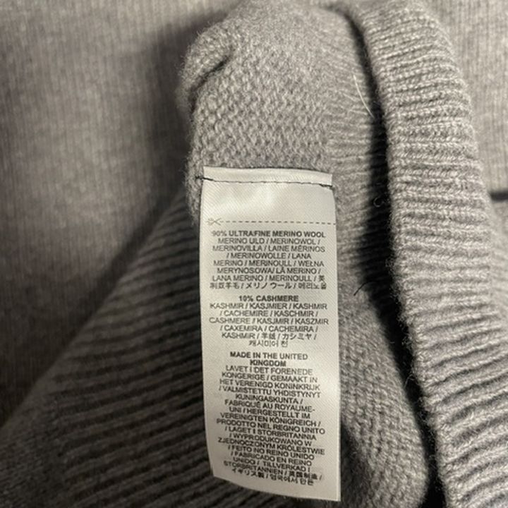 Merino and cashmere crew-neck jumper - GREY