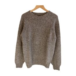 Men's wool jumper - GREY MARL