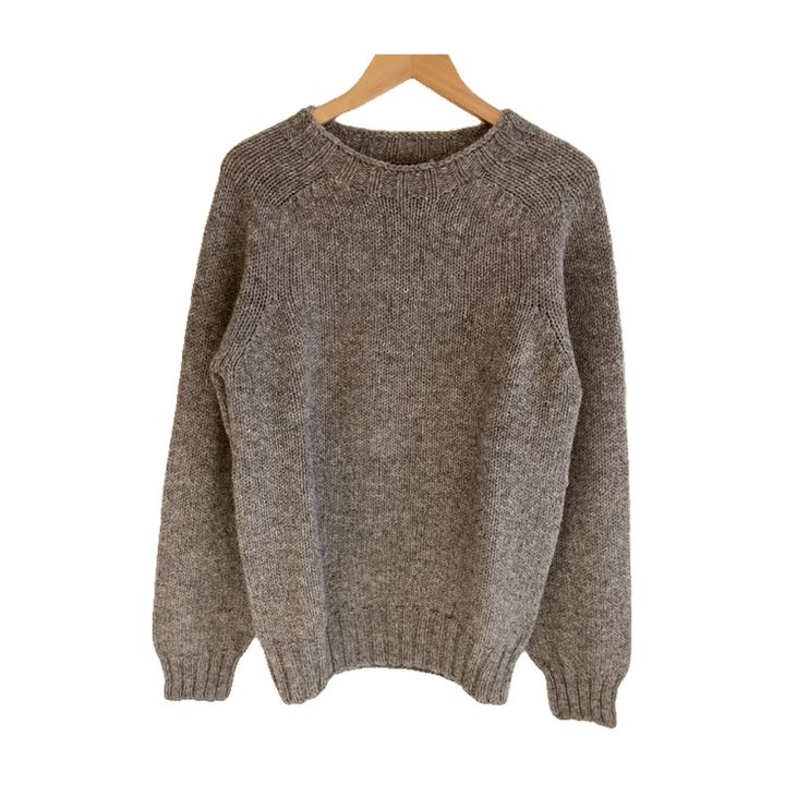 Men's wool jumper - GREY MARL