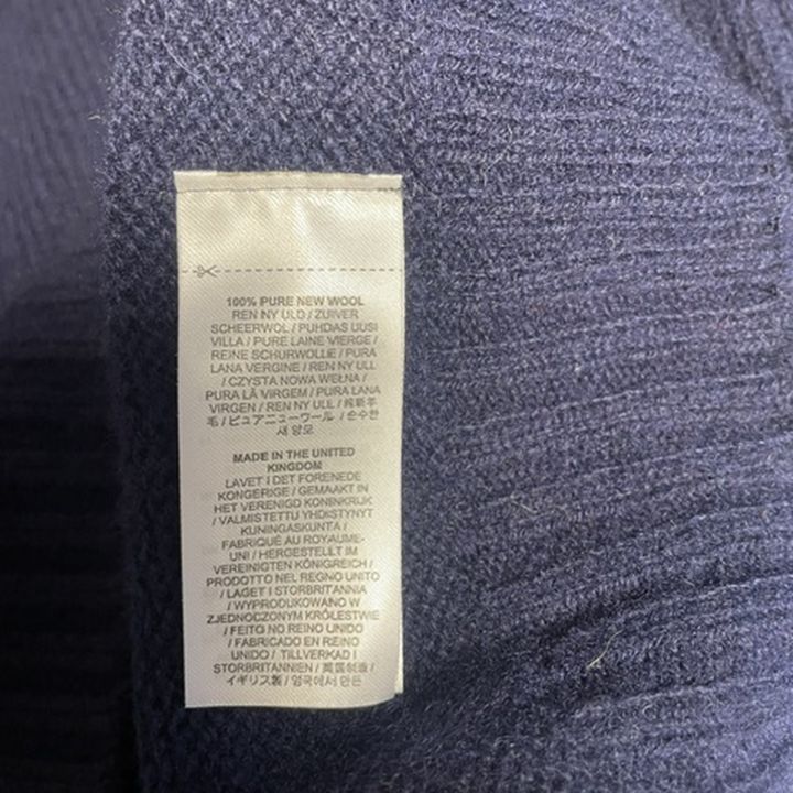 Unisex Fair Isle ulltröja - MARINBLÅ