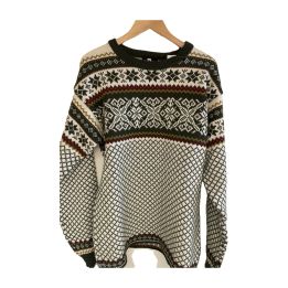 Norwegian jumper - GREEN AND ECRU