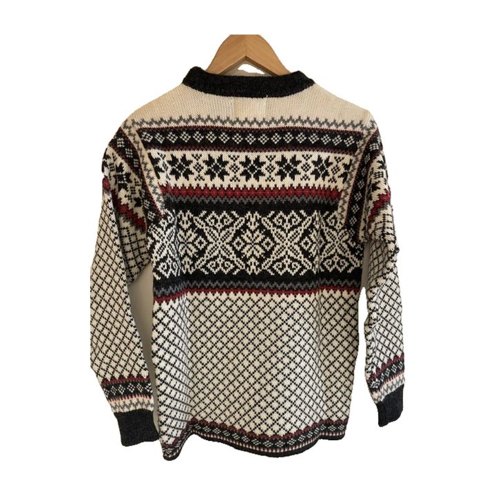 Norsk tröja - NATURVIT OCH SVART