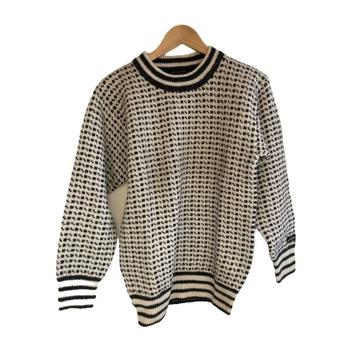 Small-pattern jumper - WHITE