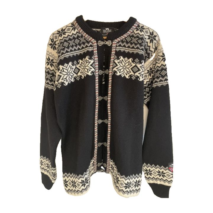 Norwegian cardigan - BLACK
