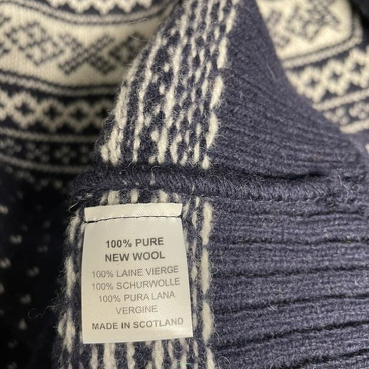 Speckled Scottish jumper - NAVY