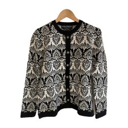 Gilet jacquard - BLANC ET NOIR