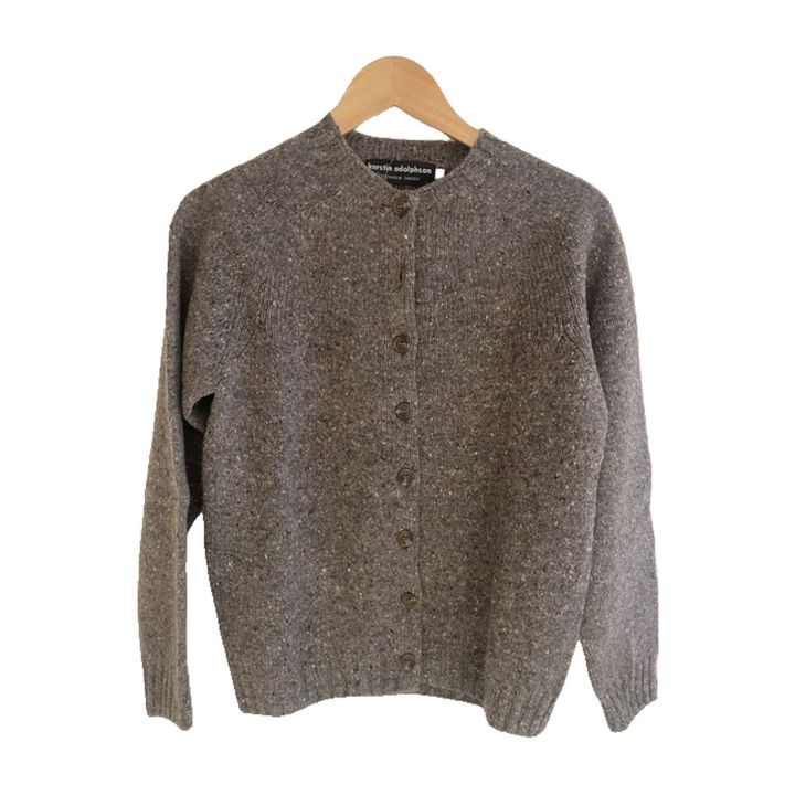 Gilet en laine - MARRON CHINÉ