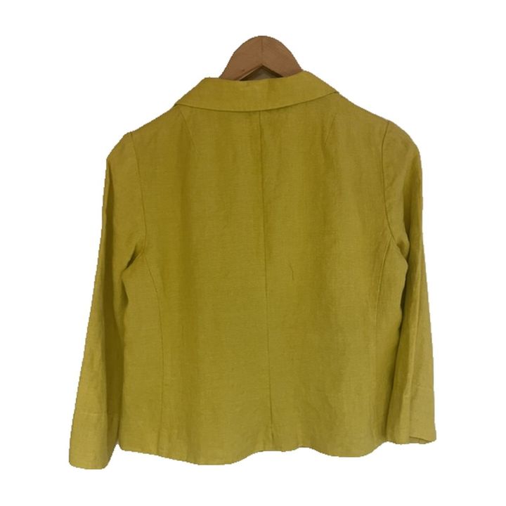 Linen jacket - YELLOW