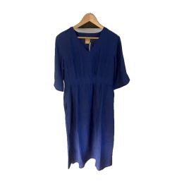 Robe longue en lin - BLEU