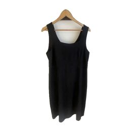 Robe chasuble en lin - NOIR