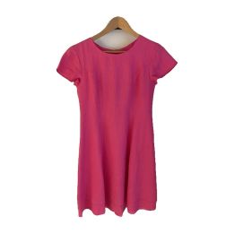 Kortärmad linneklänning - ROSA
