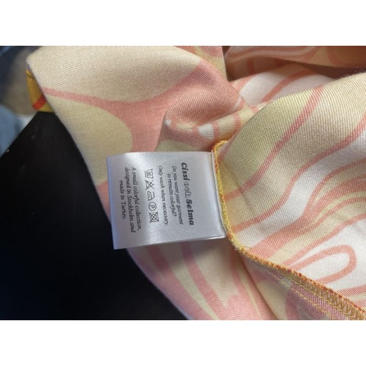 Haut manches évasées - ORANGE MULTICOLORE