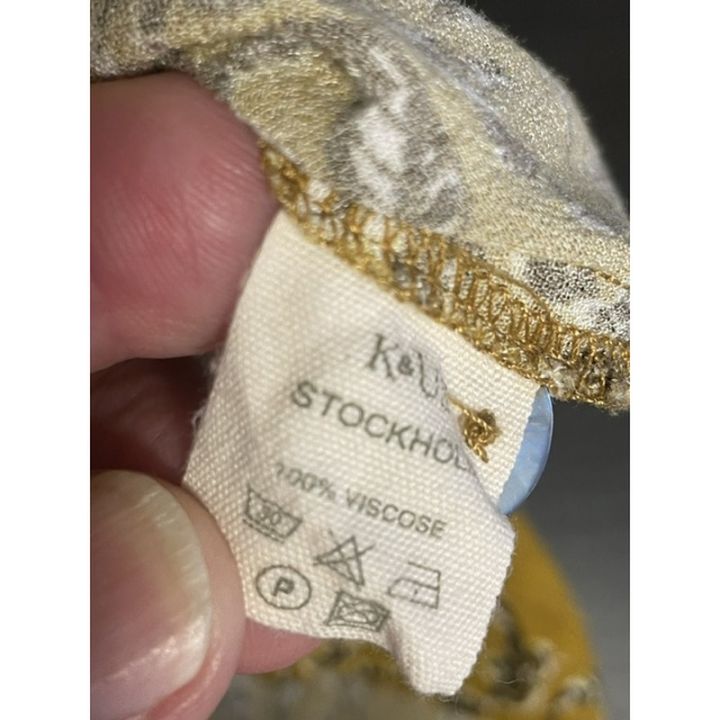 Robe boutonnée manches courtes - MOUTARDE