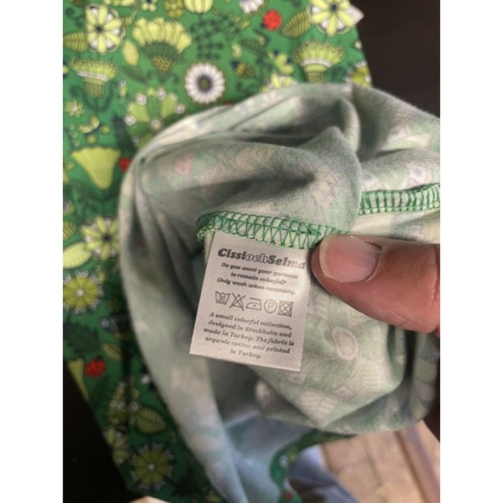 Short-sleeved floral dress - GREEN