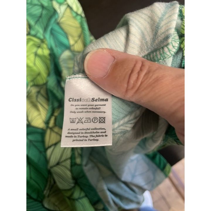 Robe sans manches à feuilles - VERT
