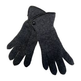 Gants à bouton - GRIS FONCÉ