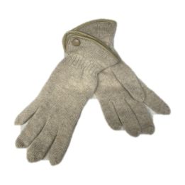 Gloves with button - SAND