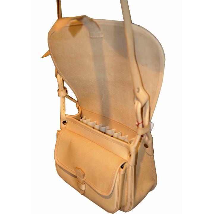 besace en cuir naturel 27 cm 22 cm