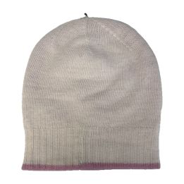 Bonnet réversible, revers - BLANC ET ROSE