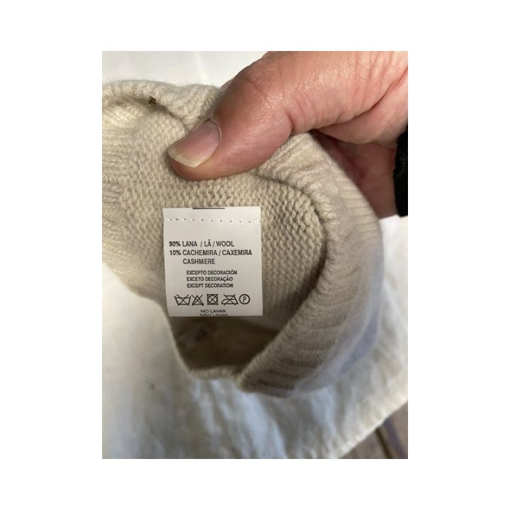 Bonnet en laine et cachemire - BEIGE