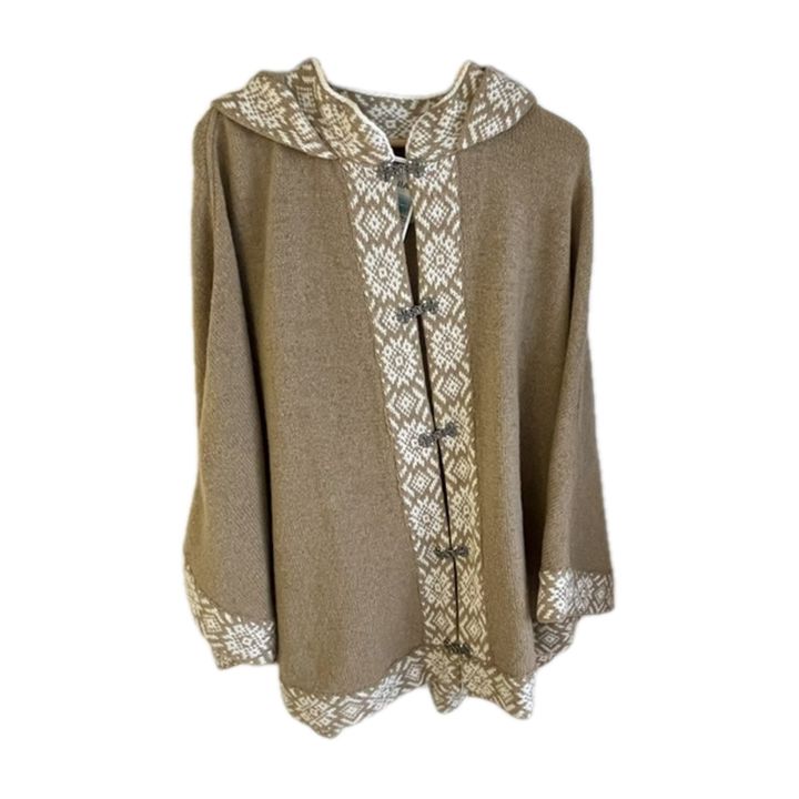 Cape à capuche - BEIGE